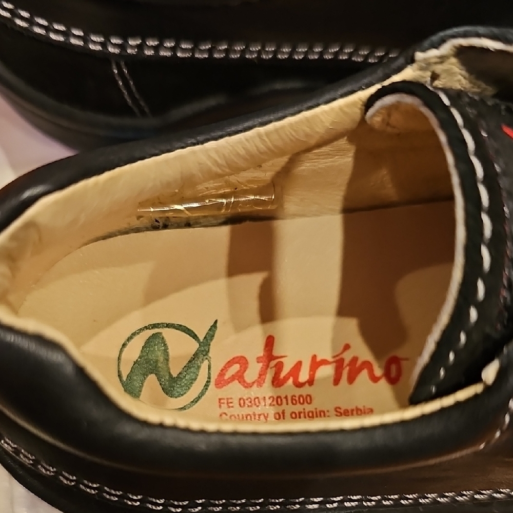 Naturino Black Kids Dress Shoes with Velcro - Picture 4 of 11